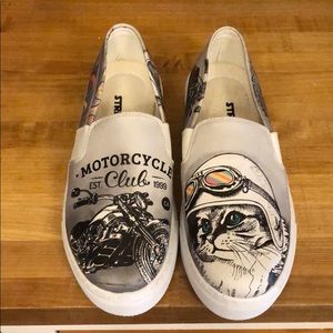 Motorcycle cat shoes US 9 39 Streetfly Slip On